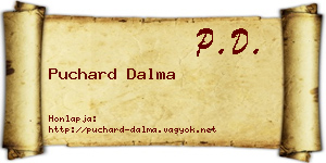 Puchard Dalma névjegykártya
